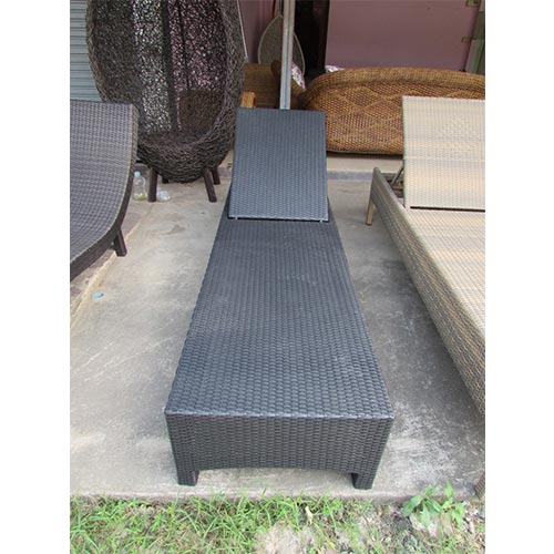 ADJUSTABLE SUN LOUNGER 1.2 MM ALUMINIUM THAI SYNTHETIC RATTAN COMES WITH STANDARD CUSHION
