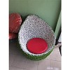 SINGLE SEAT MADE WITH 1.2MM ALUMINUM AND THAI SYNTHETIC RATTAN INCLUDES CUSHION