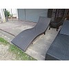 FIXED SUN LOUNGER MADE WITH 1.2MM ALUMINUM AND THAI SYNTHETIC RATTAN